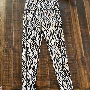 Zyia Active zebra print leggings